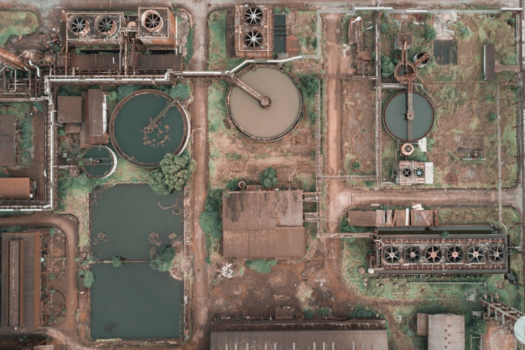 Recycling of water on sewage treatment plant
