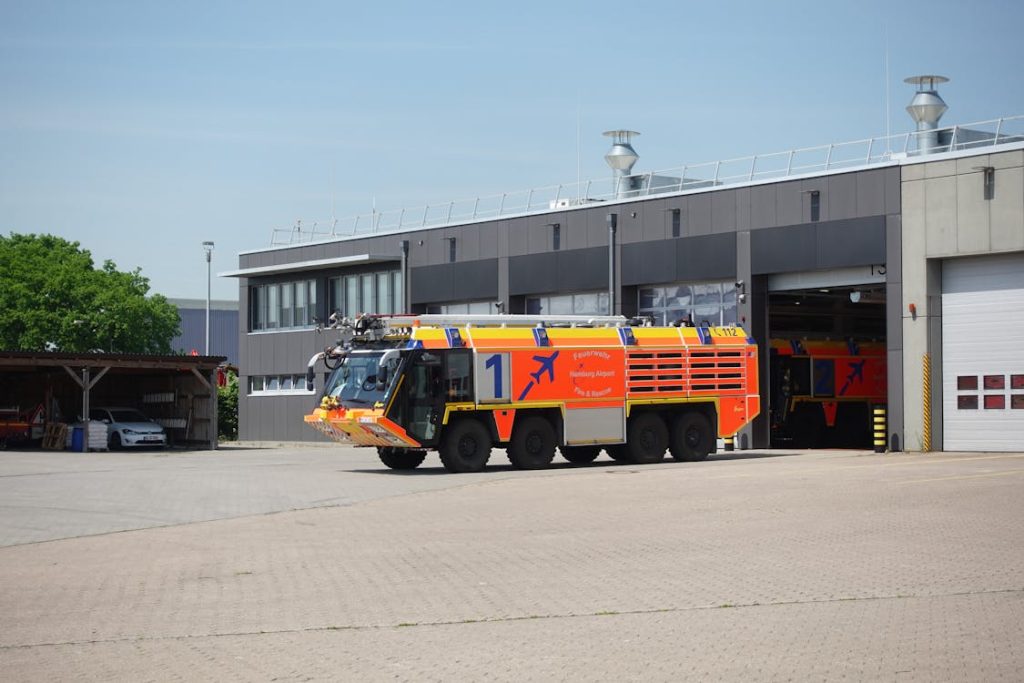 Fire Truck on the Road