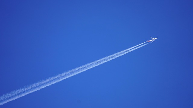 contrail in the sky