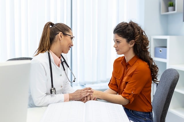 doctor and patient talking