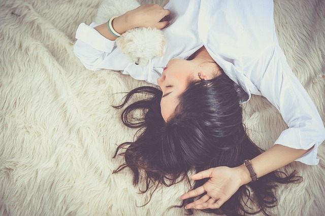 woman sleeping