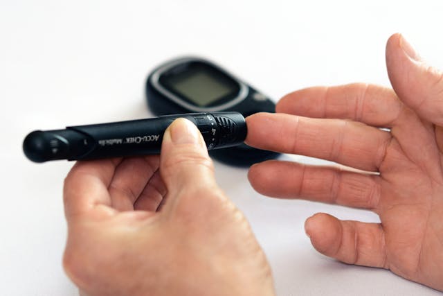checking blood sugar levels