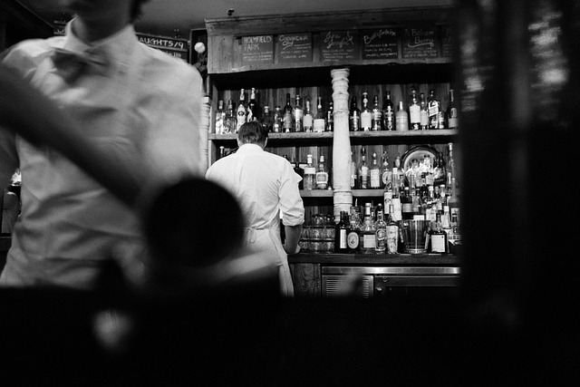 barman in restaurant