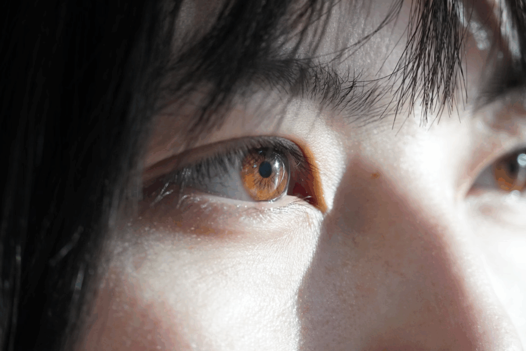 woman with brown eyes