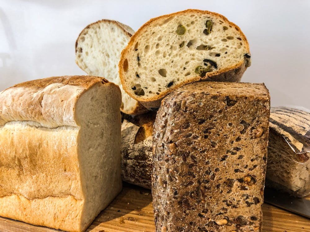 Pile of Sliced Wheat Breads