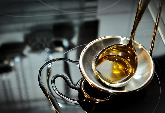 oil on the stove