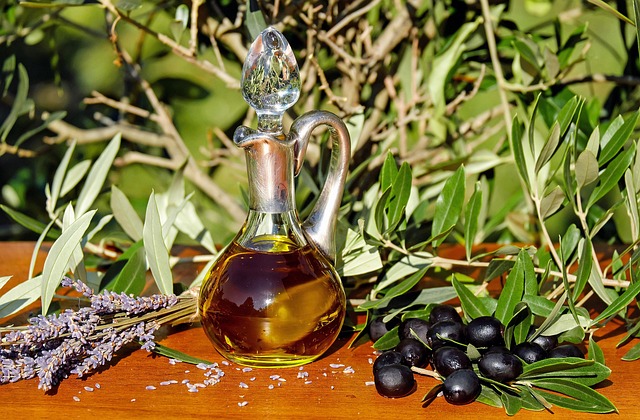 bottle of olive oil