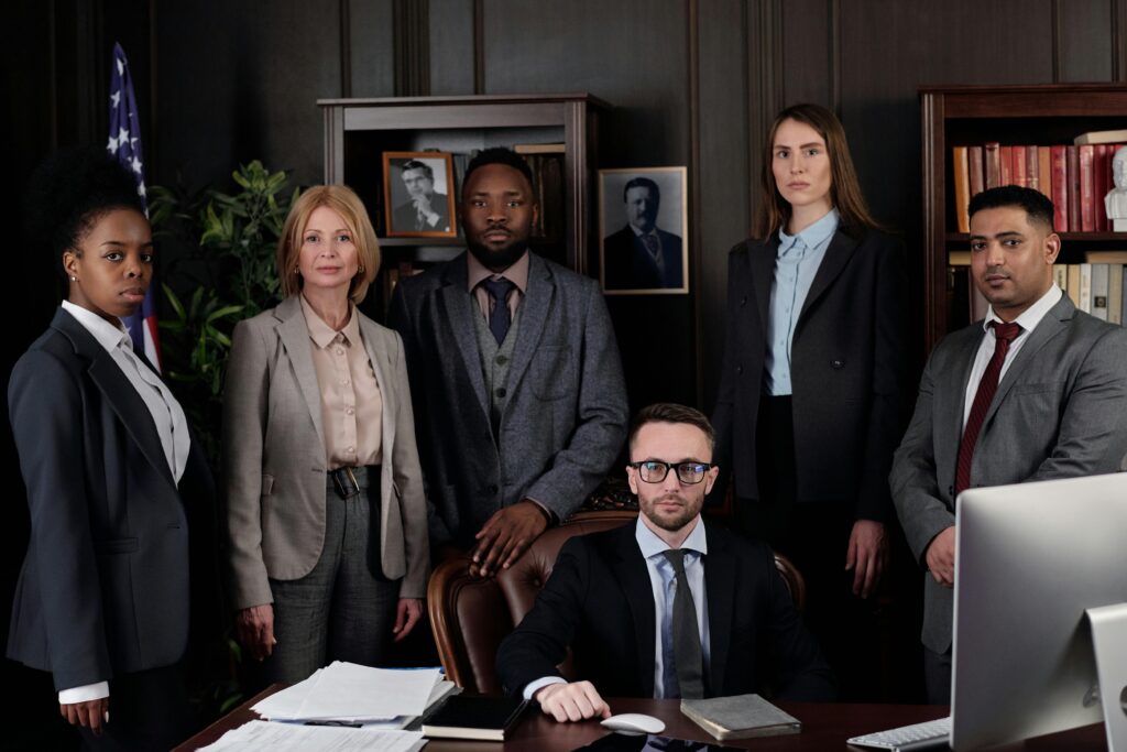 Lawyers Posing for a Photo
