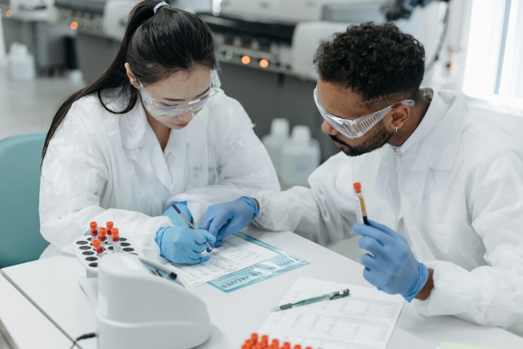 researchers working