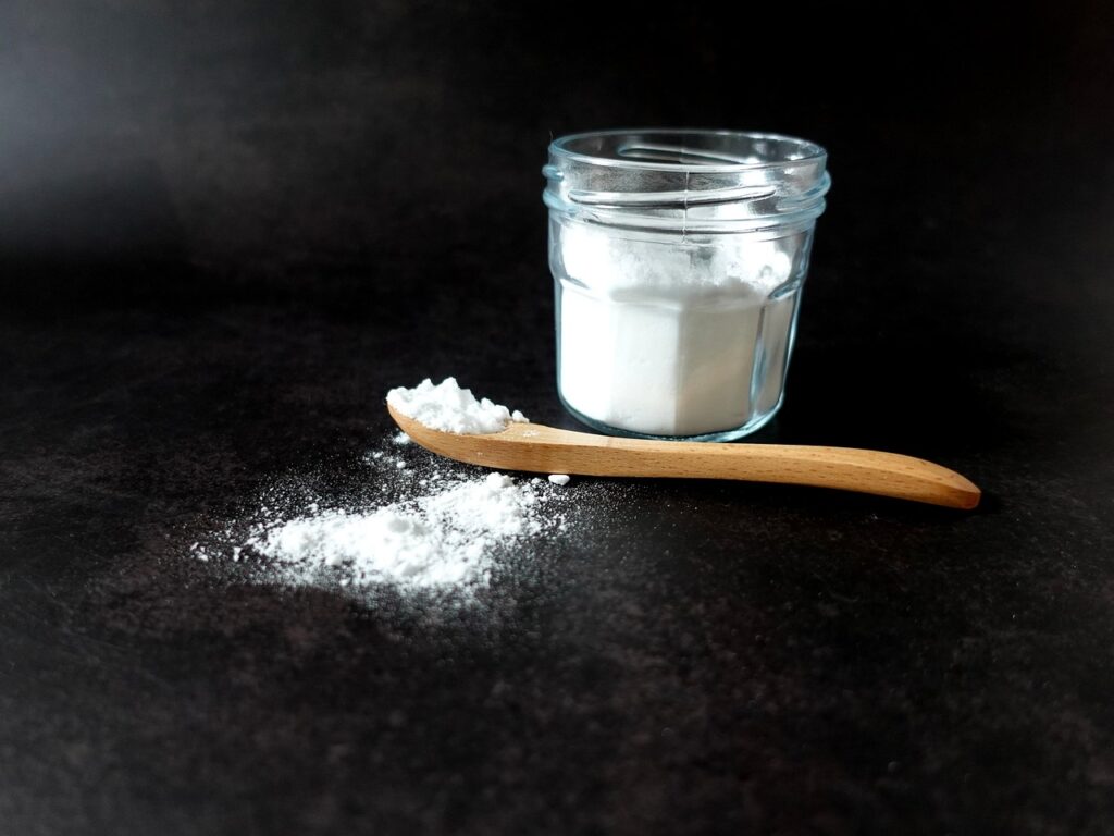 baking soda in jar