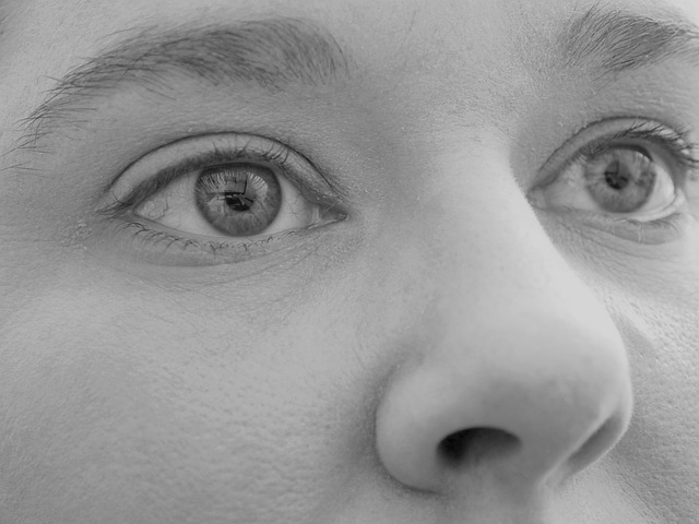 close up of eye