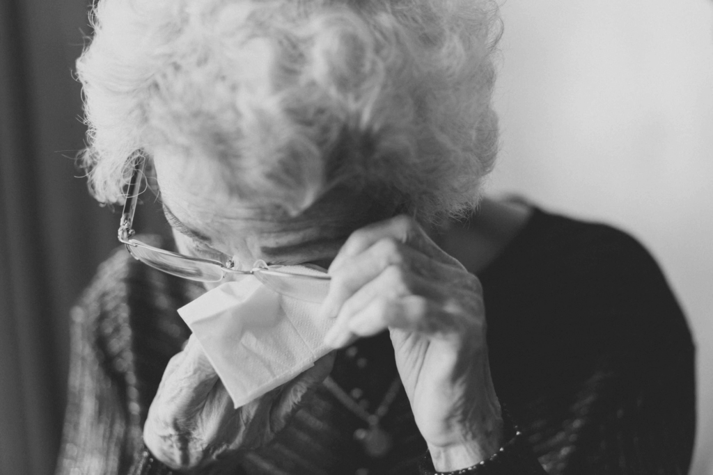 woman crying