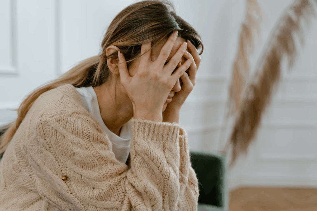 woman wearing sweater