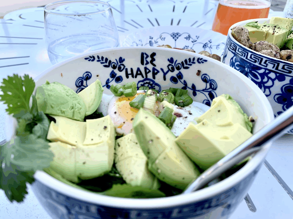 bowl of healthy food