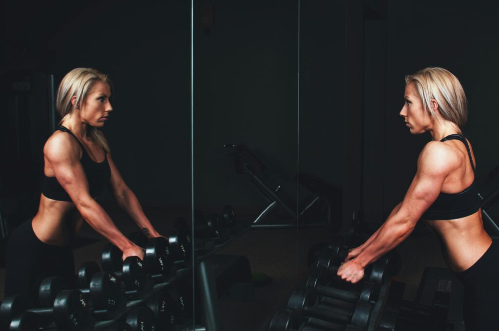 woman exercising