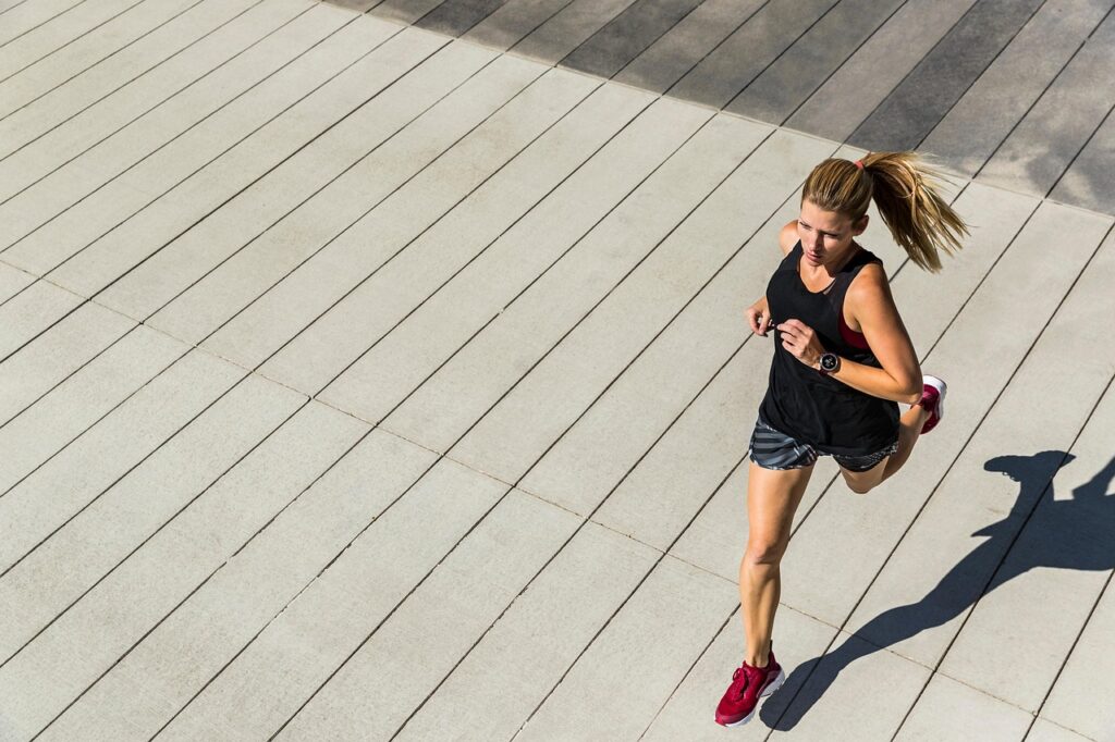 woman exercising