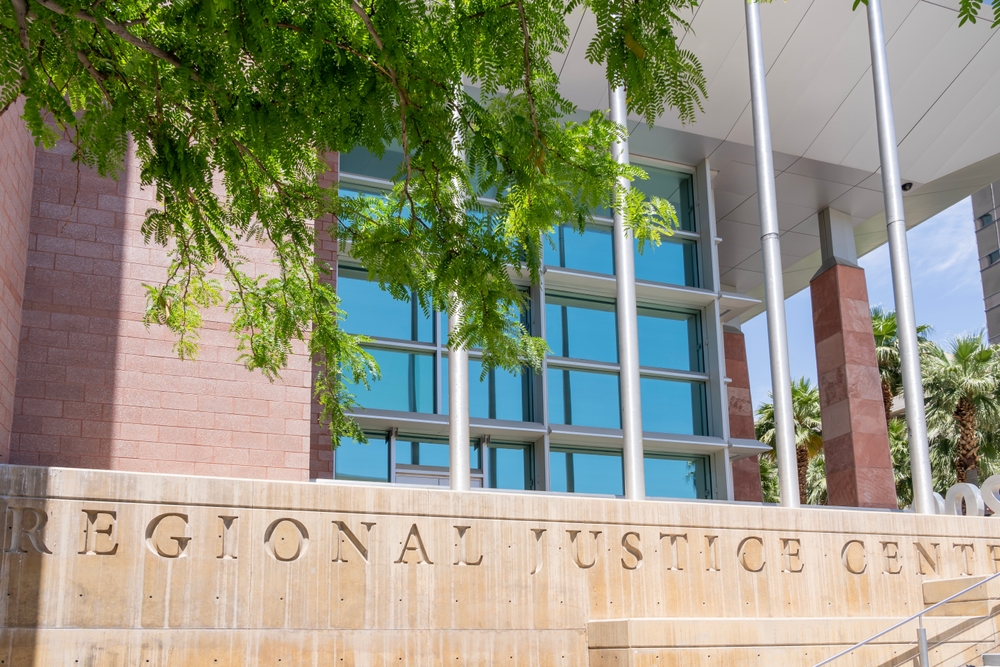 Las Vegas, USA - May 30, 2023: Regional Justice Center in Las Vegas, USA