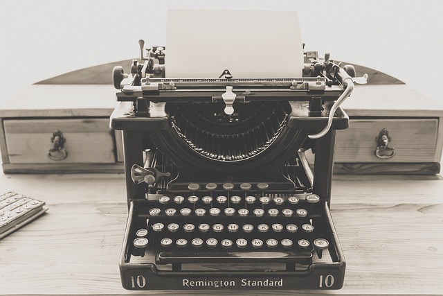 antique typewriter