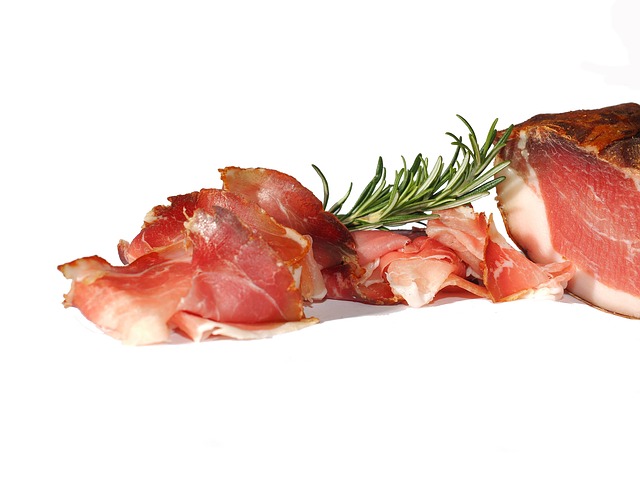 slices of processed meat