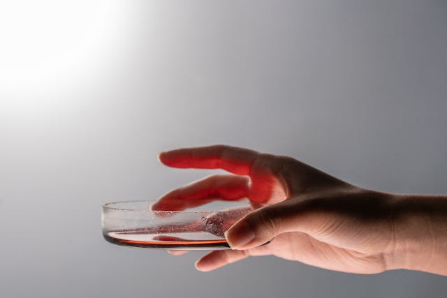 a sample of blood