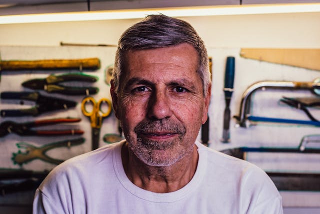 close up photo of a middle-aged man