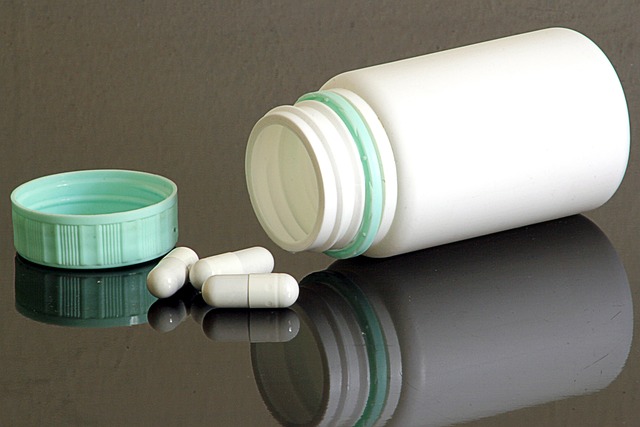 an open bottle of pills