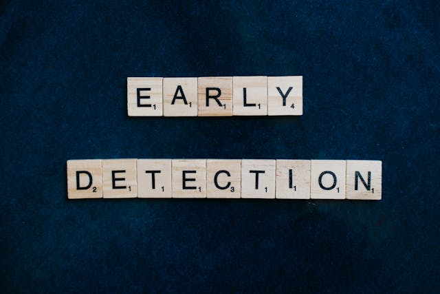 scrabble letters spellng early detection