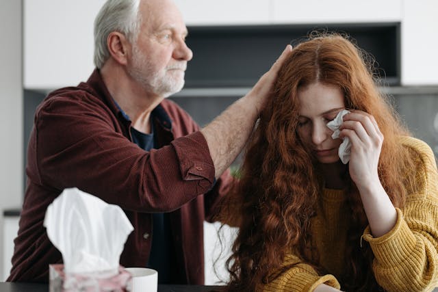 grieving parents