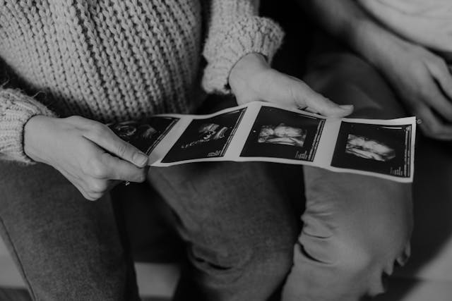 photos of a baby in utero