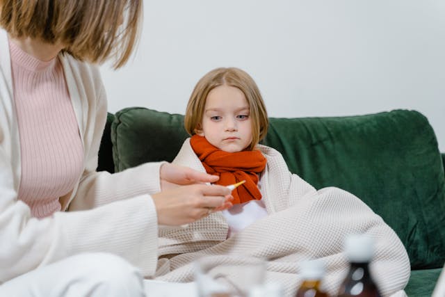 sick young girl