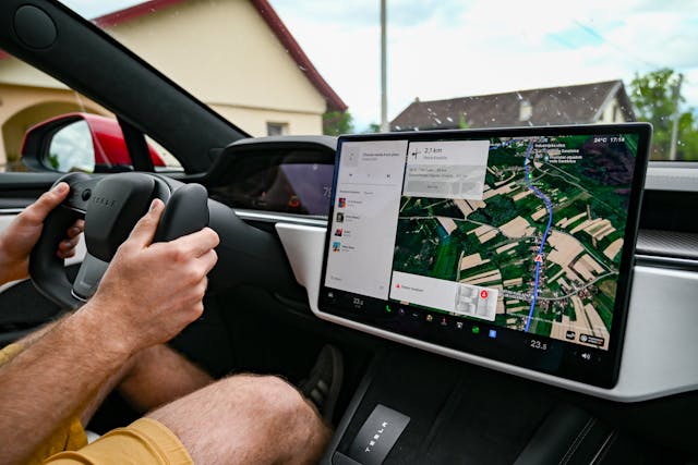 large car touchscreen