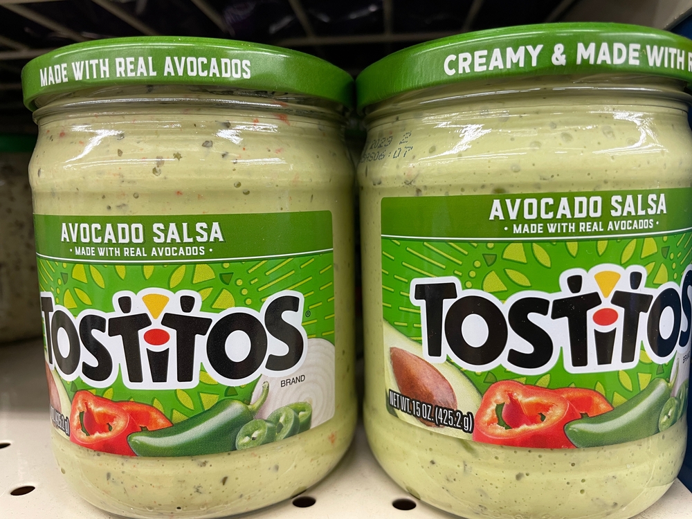 Grovetown, Ga USA - 03 10 23: Grocery store Tostitos chip salsa dip avocado