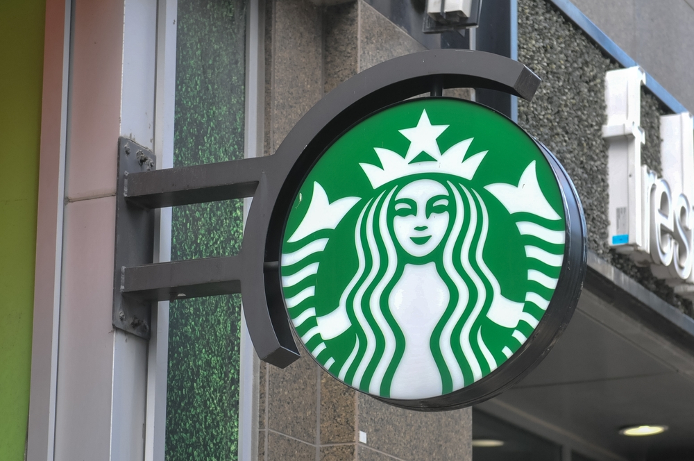 Toronto, ON, Canada – March 5, 2025: Starbucks Corporation is an American multinational chain of coffeehouses and roastery reserves.