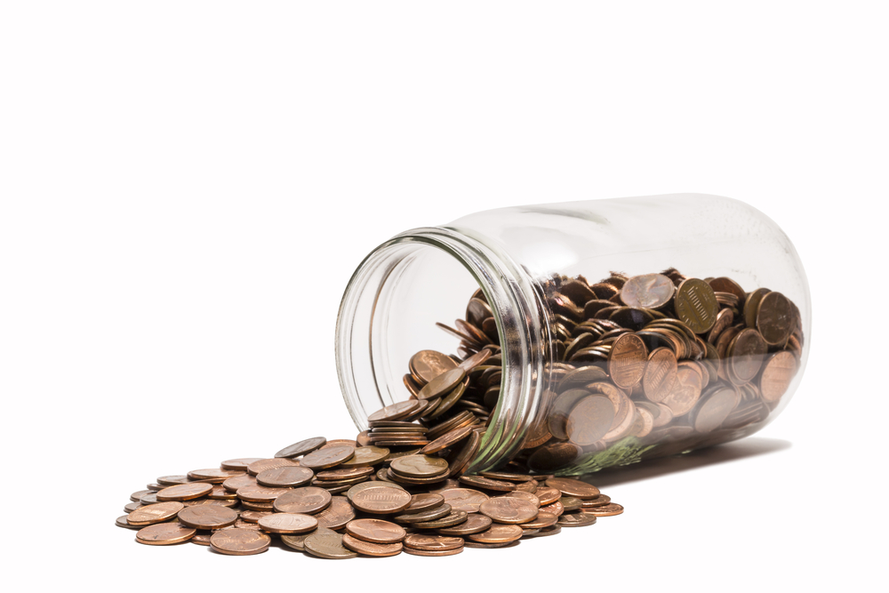 Spilled Penny Jar