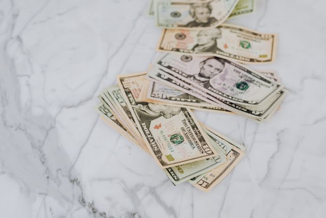 a pile of money