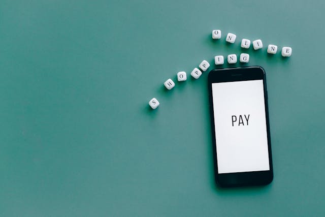 phone with text that says pay