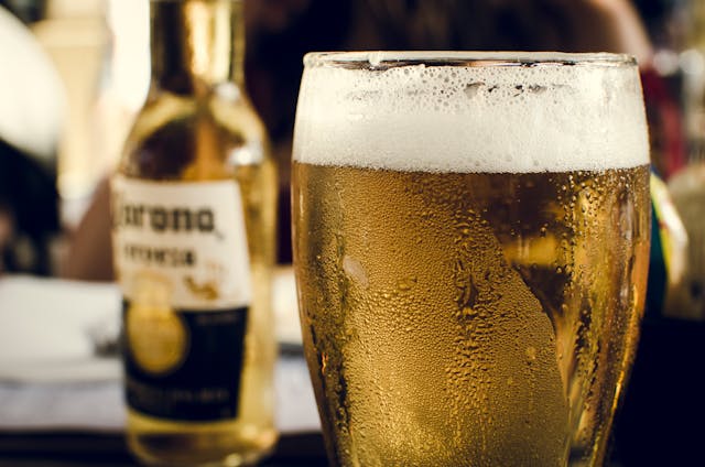 close up of beer