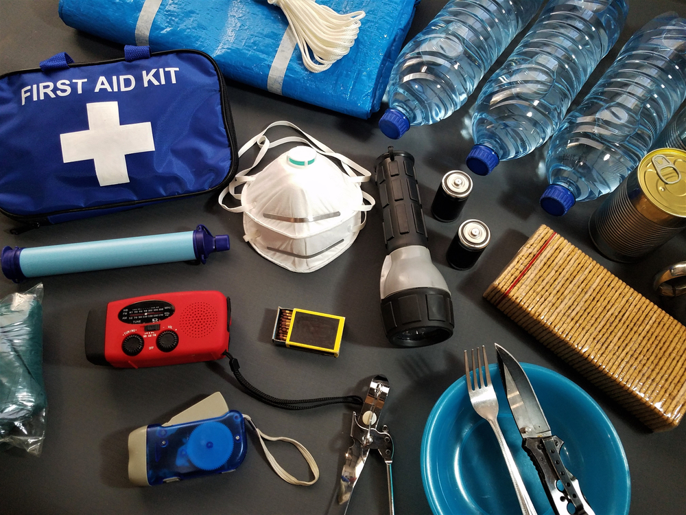 Prepare in advance for a natural disaster by putting together important items that will help you survive.Water,food,shelter,light source,first aid kit are just a few of the items needed to survive.
