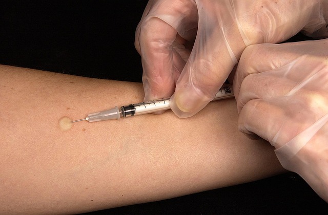 person getting vaccine