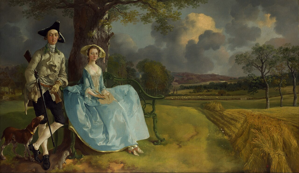 A painting of a married couple from two local landowning families.
