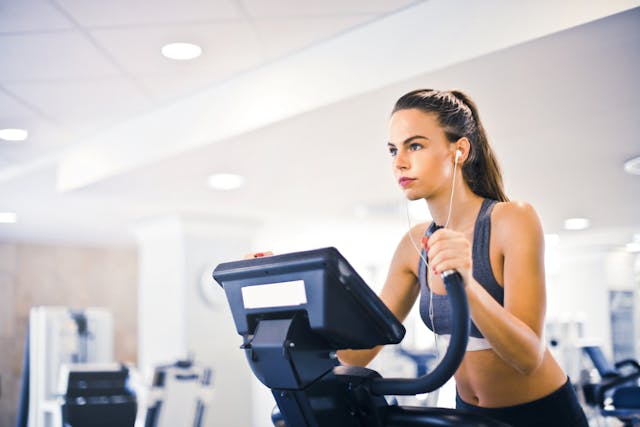 woman in gym
