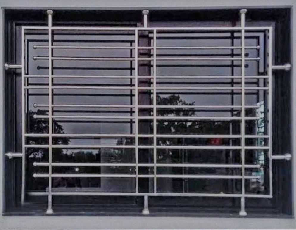 Rectangular window grill.