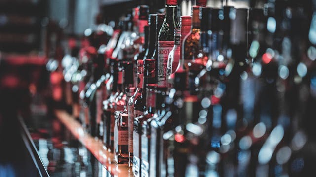 bottles of alcohol