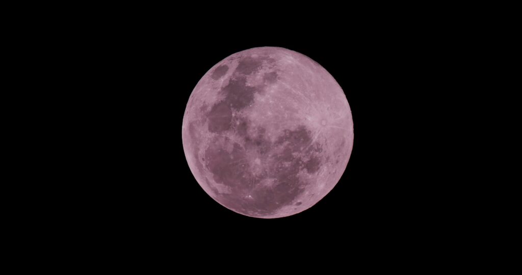 Close-up of a Full Moon