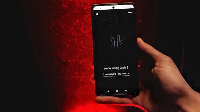 phone with Grok app