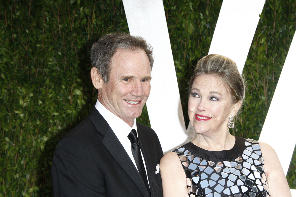 WEST HOLLYWOOD, CA - FEB 26: Catherine O'Hara; Bo Welch at the Vanity Fair Oscar Party at Sunset Tower on February 26, 2012 in West Hollywood, California.