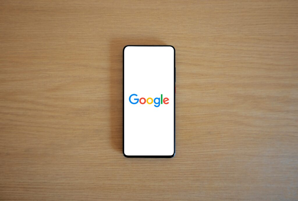 Google Name on Smartphone
