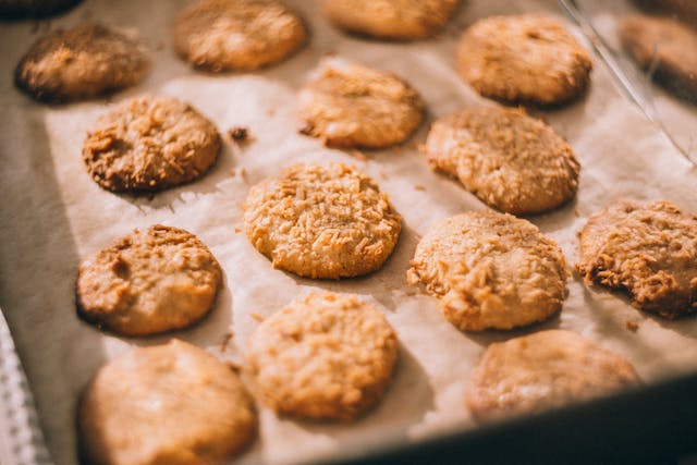 cookies on a tray