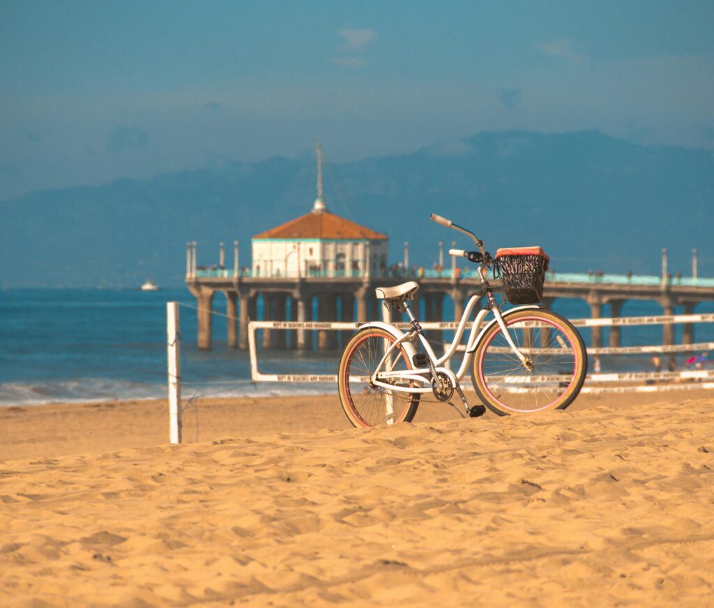 Bike Parked in the Beach
