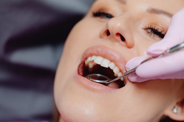 woman at dentist